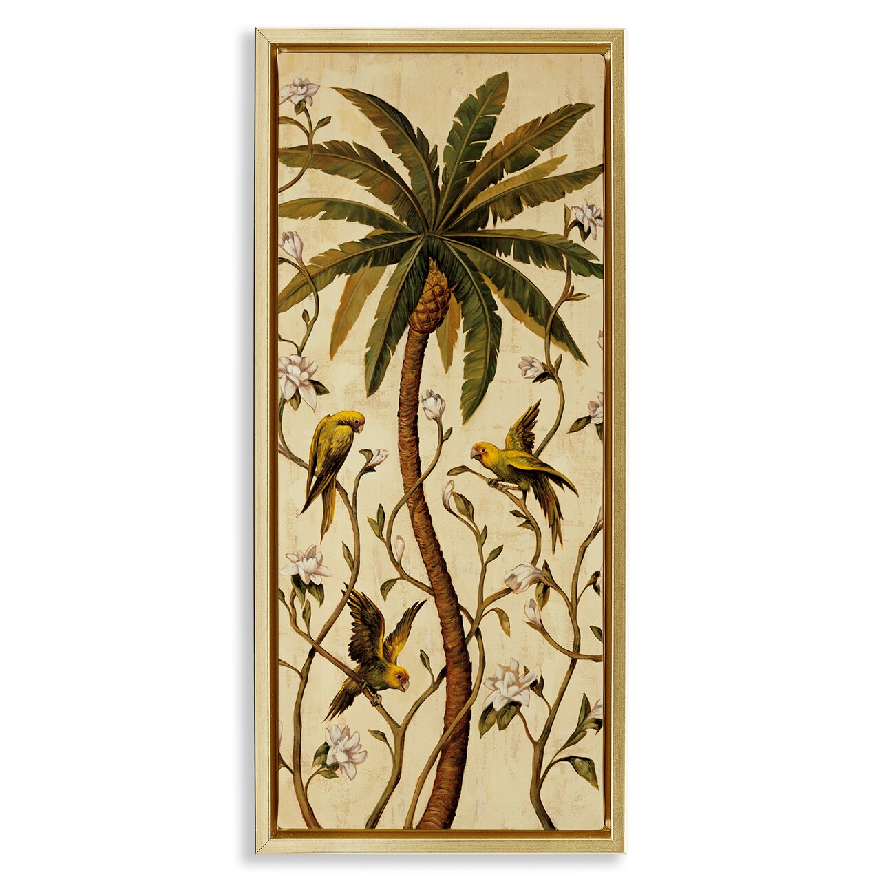 Stupell Industries Parrots & Jungle Botanics Floater Framed Canvas Wall Art Design by Rodolfo Jimenez